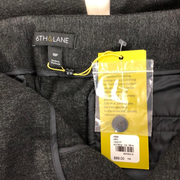 Dark Grey Women’s Dress Pants Trousers 18P - Picture 6 of 6